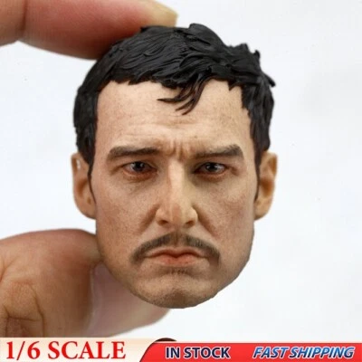 1/6 Pedro Pascal Mandalorian Man Head Sculpt F 12" Hot Toys Worldbox Body Figure - Image 1 of 4