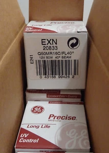 GE Precise EXN 20833 MR16 Lamp Bulb Q50MR16C/NFL25 12V 50W 40° Price for one - Picture 1 of 2