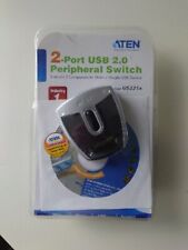 ATEN US221A 2 Port USB 2.0 Peripheral Switch **Opened But Never Used**
