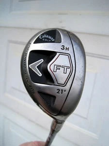 Callaway Hybrid Mens 3H FT fusion tech 21 Fujikara M Fit Graphite R Flex RH 40” - Picture 1 of 8