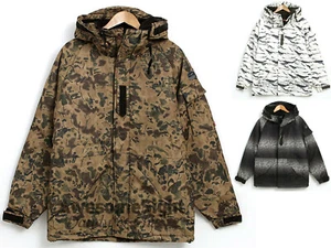 Mens Quality Stylish Ski Snowboard Hood Jacket Jumper Parka Coat PATTERN S-3XL - Picture 1 of 12