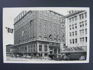 Foto postal real Tacoma Washington WA Winthrop Hotel Roxy Theatre RPPC 1948 - Imagen 1 de 1