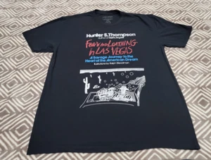 Lucky Brand Fear And Loathing In Las Vegas Hunter Thompson Black T-Shirt Men XL - Picture 1 of 5
