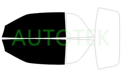 Película precortada 2 puertas ventanas delanteras tinte para Chrysler Sebring convertible 1999-2006 Foto 1 de 4