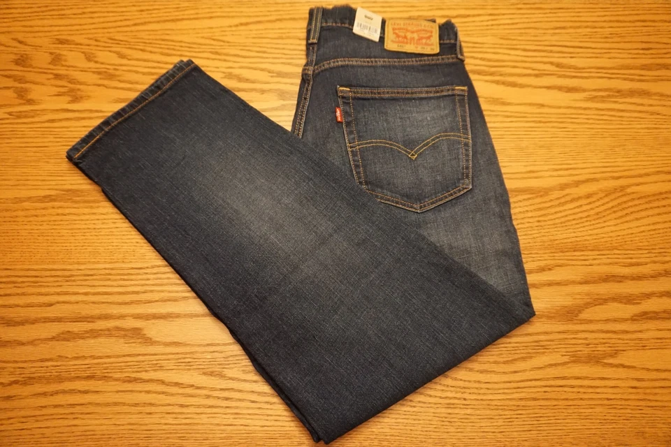 Levi's Men's 541 Athletic Fit Taper Jeans - Dark Blue Denim 36x30