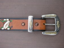 Western Gürtel CINTOS IMPERIAL MEXICO Ledergürtel Cowboy Leder Gürtel; USA belt