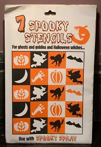 Halloween Stencil Spettrali Kit Decorazione Fantasmi Goblin Streghe Zucche - Foto 1 di 3