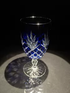 Faberge Odessa Cobalt Blue Crystal Ice Tea / Water Glass ( One Glass ) 7" TALL - Picture 1 of 6