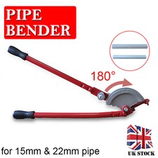 Heavy Duty 15/22mm Pipe Bender Plumbers Tubing Molder Handheld Bend Tube Tool