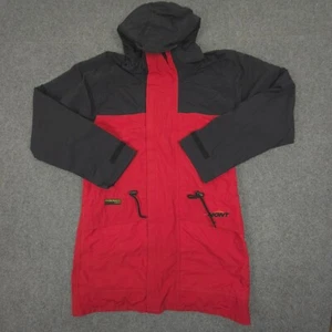 Mont Rain Jacket Mens SMALL Red Hooded Full Zip Logo Adventure Equipment Size S - Picture 1 of 11