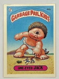 Pegatinas Topps Garbage Pail Kids 1985 - Serie 2 - 44b One-Eyed Jack - EX+ brillantes - Imagen 1 de 2
