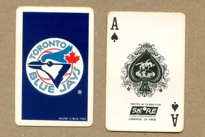 MLB 1989 TORONTO BLUE JAYS Ace of Spades SWAP PLAYING CARD - Picture 1 of 2