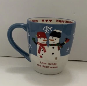 Taza cuadrada San Nicolás muñeco de nieve vacaciones de Navidad VER FOTOS PARA DESCRIPCIÓN - Imagen 1 de 4
