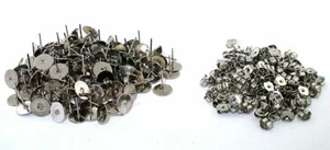 72 Pairs 144 Pieces 8.2mm Pad & Nut Stainless Steel Hypoallergenic Earring Studs - Picture 1 of 1