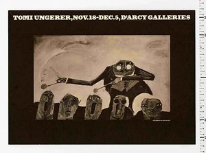 1963 Tomi Ungerer CHARIMAN OF THE BOARD seltenes D'Arcy Galleries Ausstellungsplakat - Bild 1 von 5