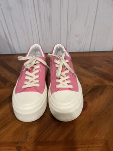 Alertci Sneakers Pink Leather Sz 6.5 Women - Picture 1 of 9
