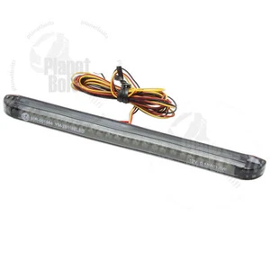 Smoke Tail Light LED Strip Universal Motorcycle Back Flexible Stop Brake Lamp - Picture 1 of 3