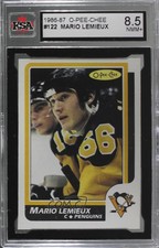 1986-87 O-Pee-Chee Mario Lemieux #122 KSA 8.5 Mint HOF