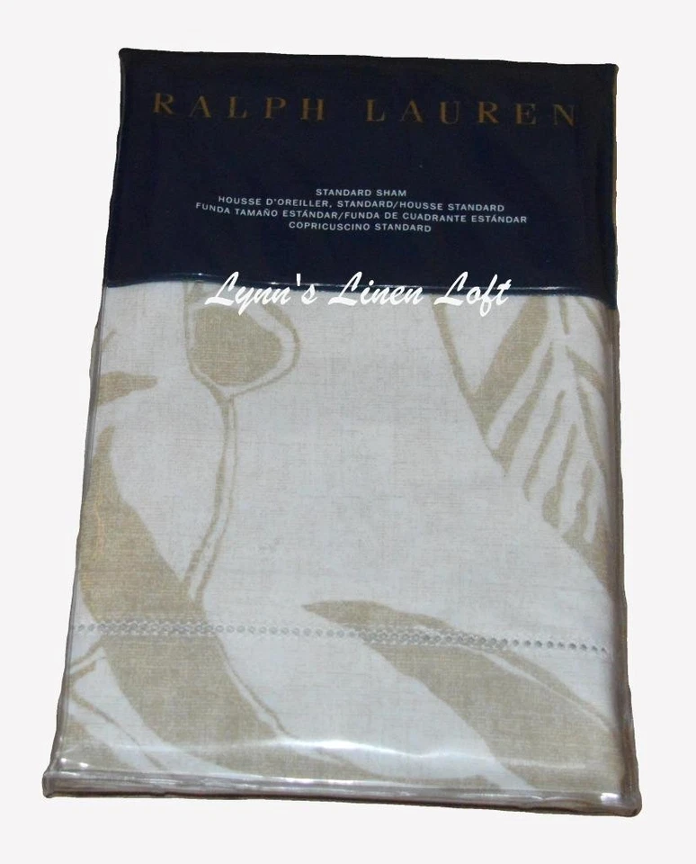 Ralph Lauren Cecily Palmetto 2pc Standard Sham Tan