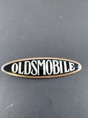 Vintage 1932-34 Oldsmobile Radiator Badge Emblem Original Metal Logo Olds Decal - Image 1 of 4
