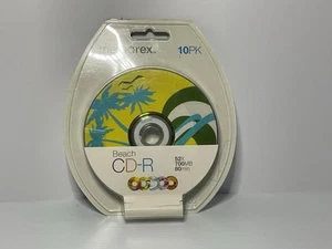Memorex Confezione 10 CD-R Disco Musica Tema Spiaggia 52x 700MB 80min Nuovo - Foto 1 di 3