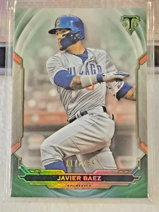 2019 Topps Triple Threads Javier Baez Green 117/259 Chicago Cubs #58 - Picture 1 of 7