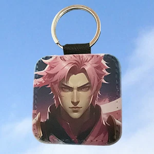 Anime rosa Wechselbalg Mädchen handgefertigt Schlüsselanhänger Schlüsselring Strumpf Füller Z566 - Bild 1 von 2