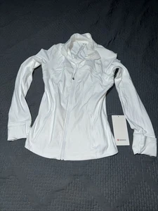 Lululemon *Define Jacket *Nulu All White Size 8 Discontinued RARE! - Picture 1 of 5