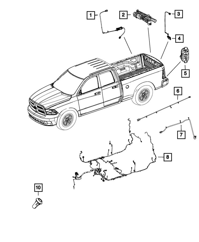 Genuine Mopar Body Wiring 68270948AD - Image 1 of 1