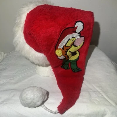 Chapéu de Papai Noel Vintage Disney Tigger Winnie The Pooh Gigante Natal Tamanho Único - Imagem 1 de 4