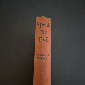 Speak No Evil Mignon Eberhart Grosset and Dunlap Vintage Hardcover - Picture 1 of 13