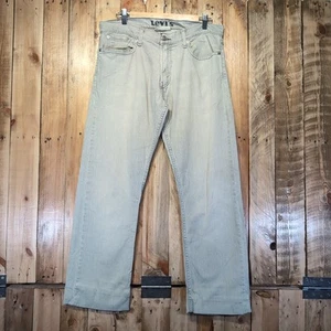 Pantalones de mezclilla para hombre Levis 514 de colección 1992 W33 L28 gris ajustados rectos elásticos levantados - Imagen 1 de 11