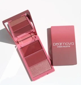 Pear Nova Cheek Palette in Mauve Aura (Cream), Dusk (Matte), Glaze (Pearl 3 X 4g - Picture 1 of 3