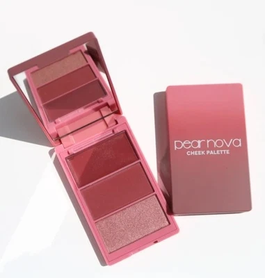 Pear Nova Cheek Palette in Mauve Aura (Cream), Dusk (Matte), Glaze (Pearl 3 X 4g - Image 1 of 3