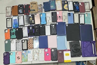 Lote de 100 fundas protectoras de pantalla mixtas para Samsung Android Apple iPhone Foto 1 de 4