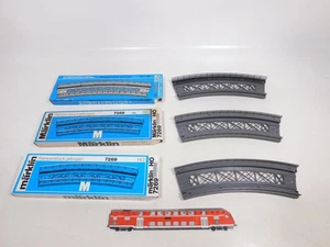 3X Märklin H0 7269 Ramp Piece Bridge Curved For M-Track Box #EE630-0.5 - Picture 1 of 5
