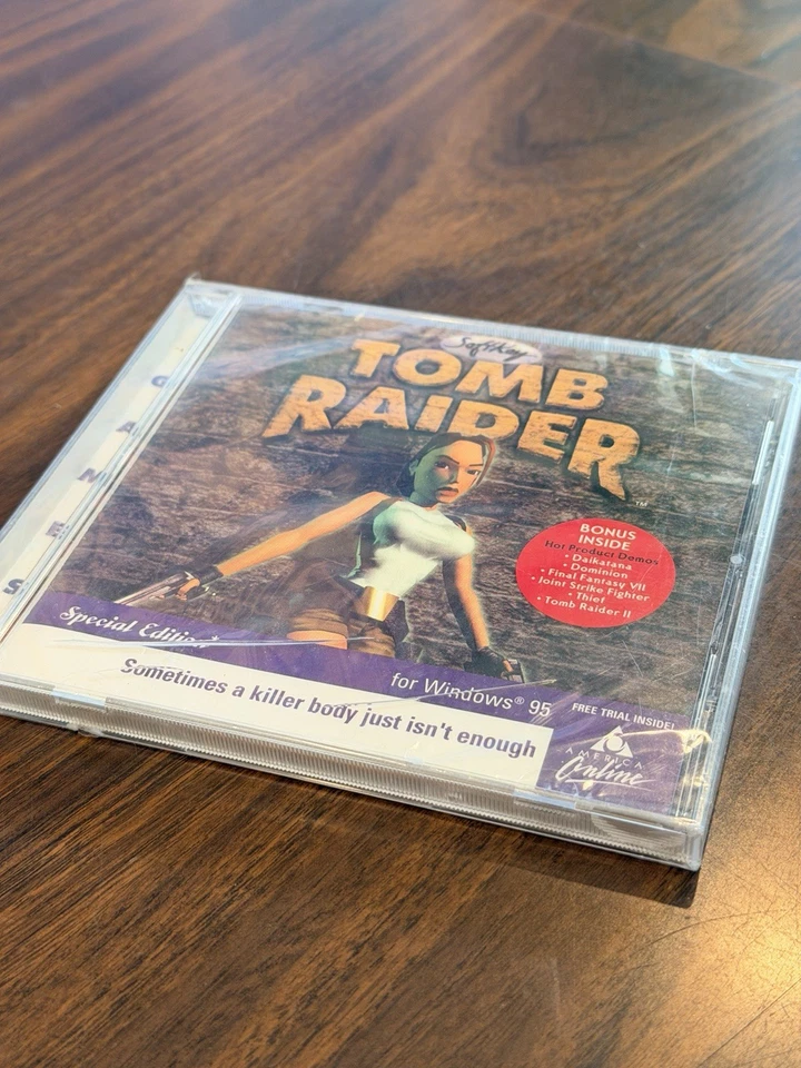 Vintage Tomb Raider Special Edition OEM PC Game for W95 – Factory Sealed – Rare - Image 1 of 3