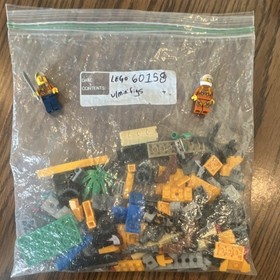 LEGO City Jungle Cargo Helicopter 60158 Lot w/ Minifigures