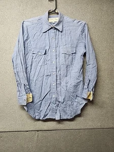 Tasha Polizzi Leinen Western Druckknopf Damen Blau Hemd Größe M - Bild 1 von 8