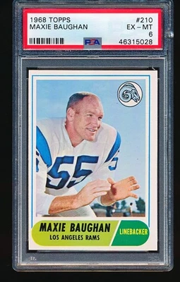 1968 Topps MAXIE BAUGHAN #210 PSA 6 - Image 1 of 2