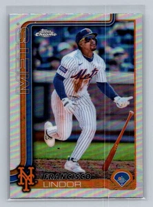 2025 Topps Chrome #170 Francisco Lindor Refractors - Bild 1 von 2