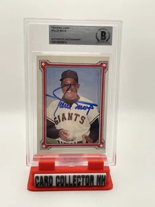 willie mays Autogrammkarte Beckett Authentic Auto - Bild 1 von 2