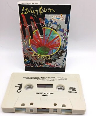 Living Colour – Vivid  1988 Cassette  Epic ET44099 OOP  - Image 1 of 3