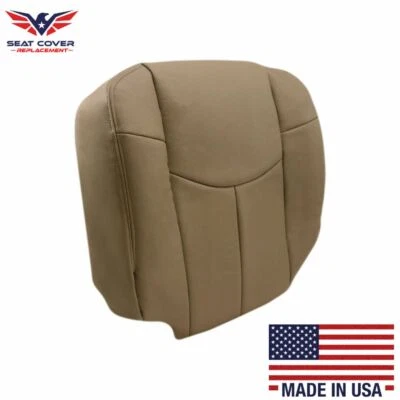 Chevy Avalanche 2002 parte inferior de pasajero cubierta de asiento de cuero sintético tostado  Foto 1 de 4