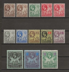 BARBADOS 1912/16 SG 170/180, 170a/172a MINT - Picture 1 of 2