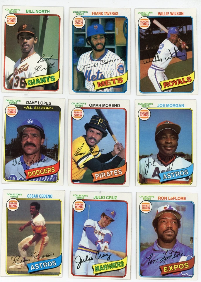 1980 Topps Burger King Pitch Hit & Run Béisbol Tú eliges *TERMINA TU CONJUNTO* Foto 1 de 1