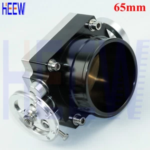 Universal Throttle Body 65MM 2.5" High Flow Aluminum Intake Manifold BLACK 1KIT - Bild 1 von 4
