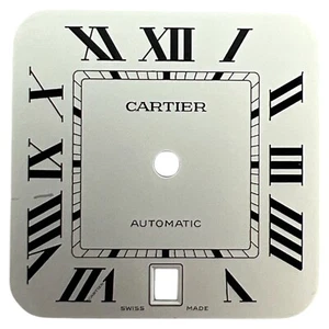 Originale Cartier Santos 39,8 mm quadrante romano argento WSSA0018 - Foto 1 di 4