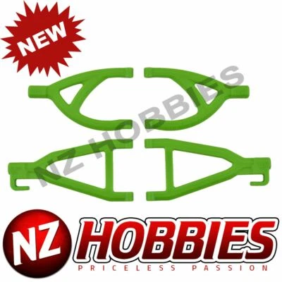 RPM RPM80604 Rear Up/Low A-Arms GREEN for TRAXXAS 1/16 E-REVO / Grave Digger - Image 1 of 2