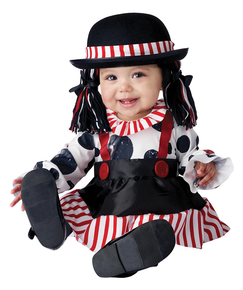 Circus Kooky Little Clown Joker Infant Baby Costume - Image 1 of 1